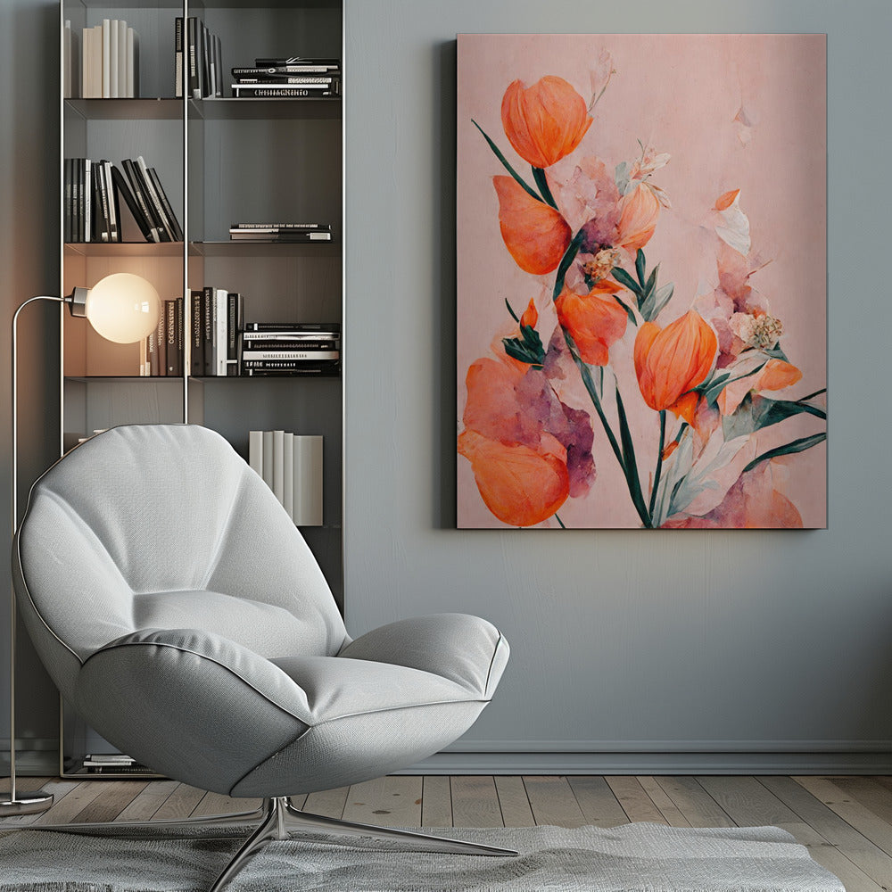 Orange Tulips Wall Artwork 0