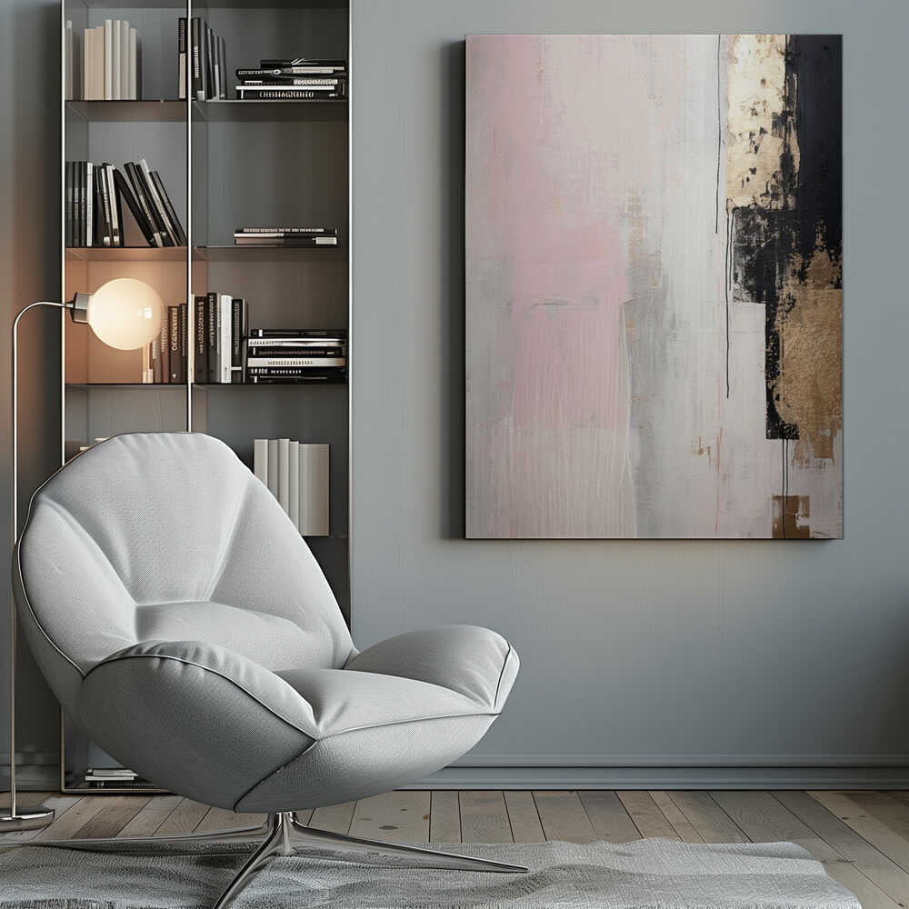 Wall art Pink abstraction