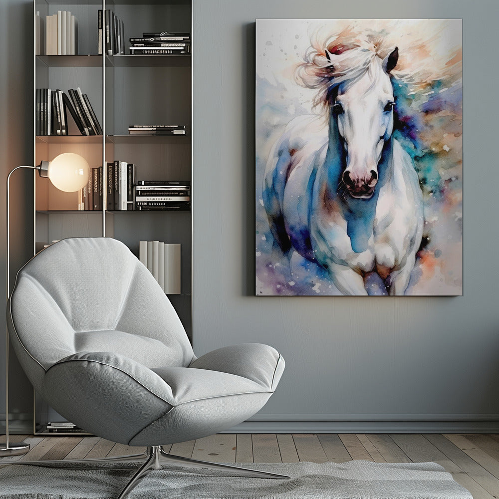 Watercolor Horse (1) Wall Artwork 0
