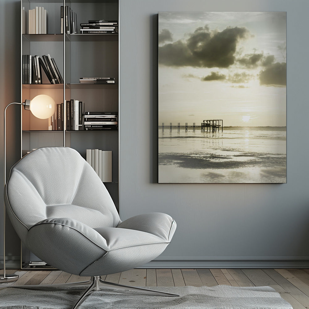 Landscape Photography Canvas Print-wall-art-vintage-bokeelia-sunset-