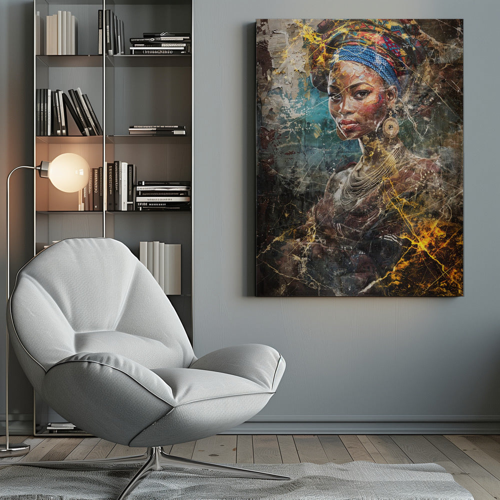 Abstract Art Canvas Print-wall-art-african-art-illustration-wallart-067-