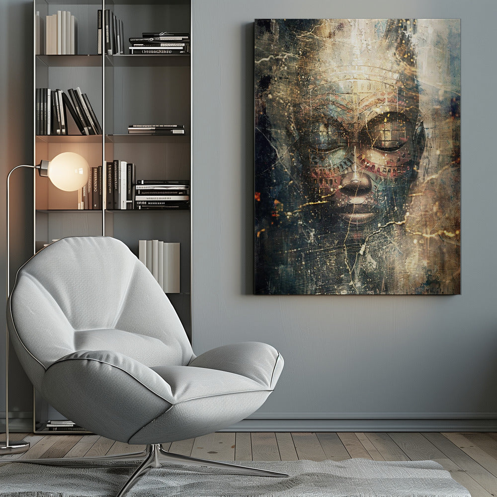 Abstract Art Canvas Print-wall-art-african-art-illustration-wallart-111-