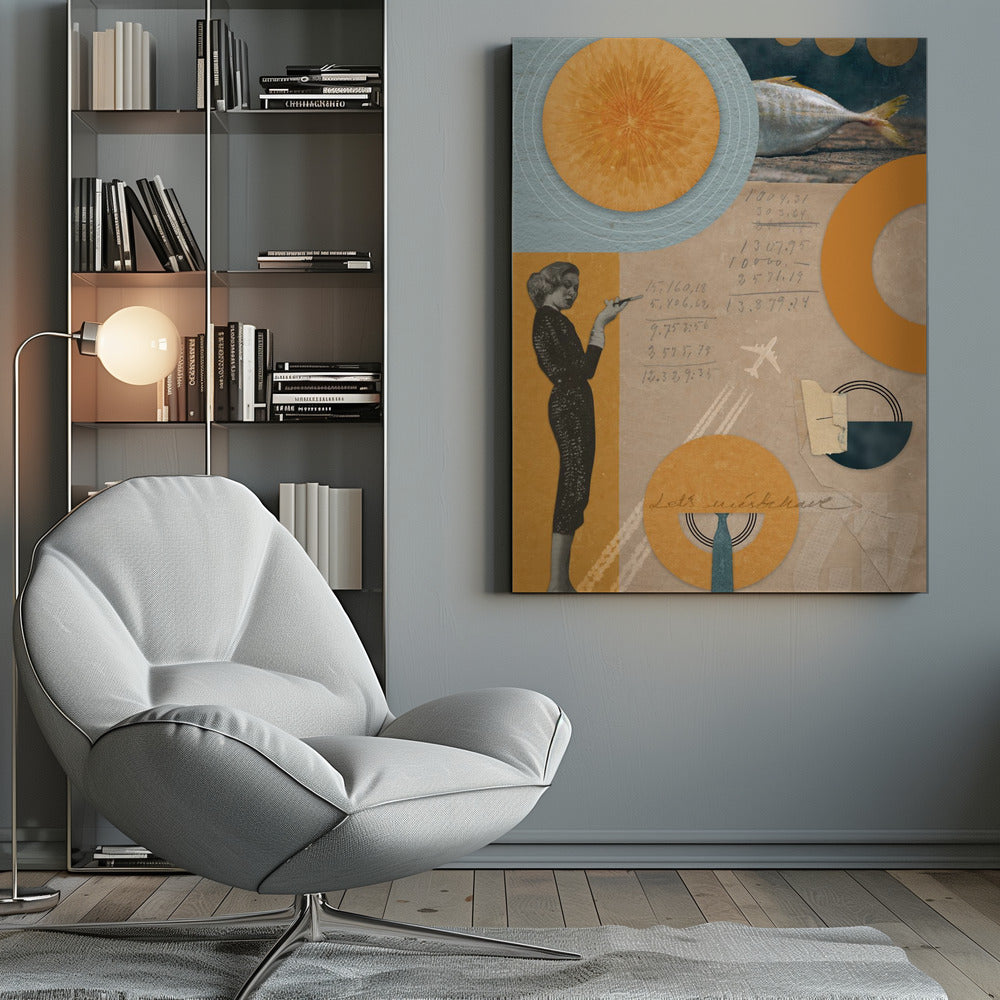 Abstract Art Canvas Print-wall-art-let-039-s-misbehave-inches