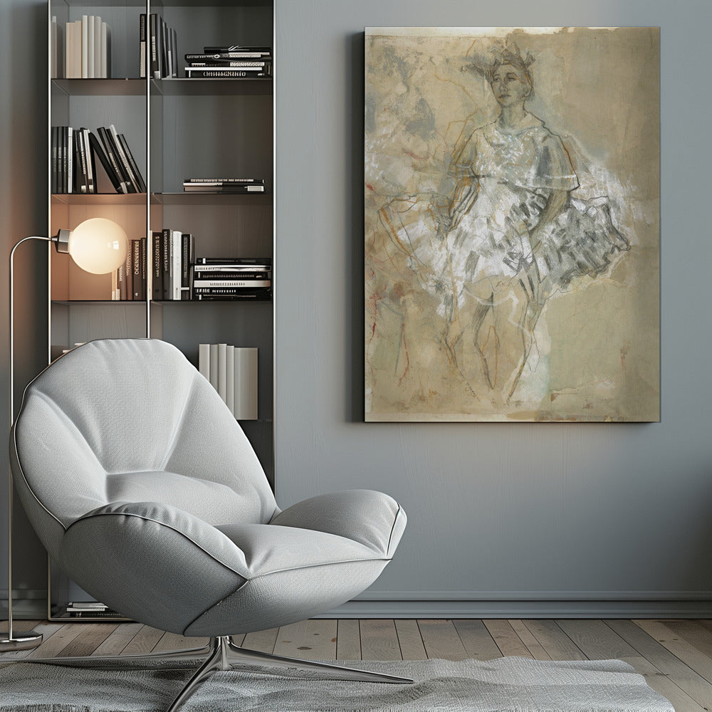 Abstract Art Canvas Print-wall-art-hommage-a-degas-xxiii-