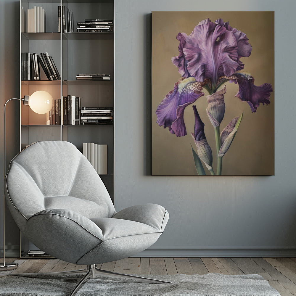 Floral Canvas Print-wall-art-iris-fl-101-inches