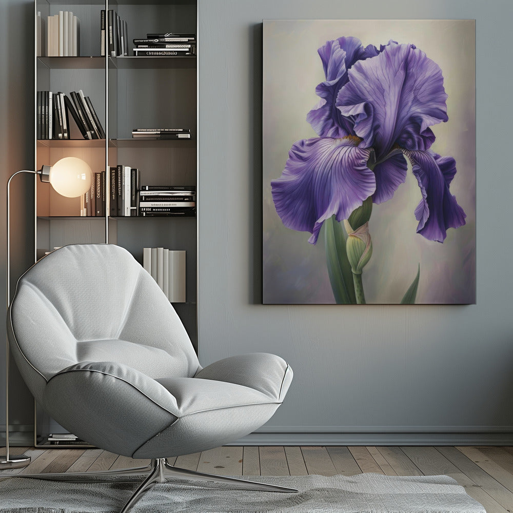 Floral Canvas Print-wall-art-iris-fl-113-