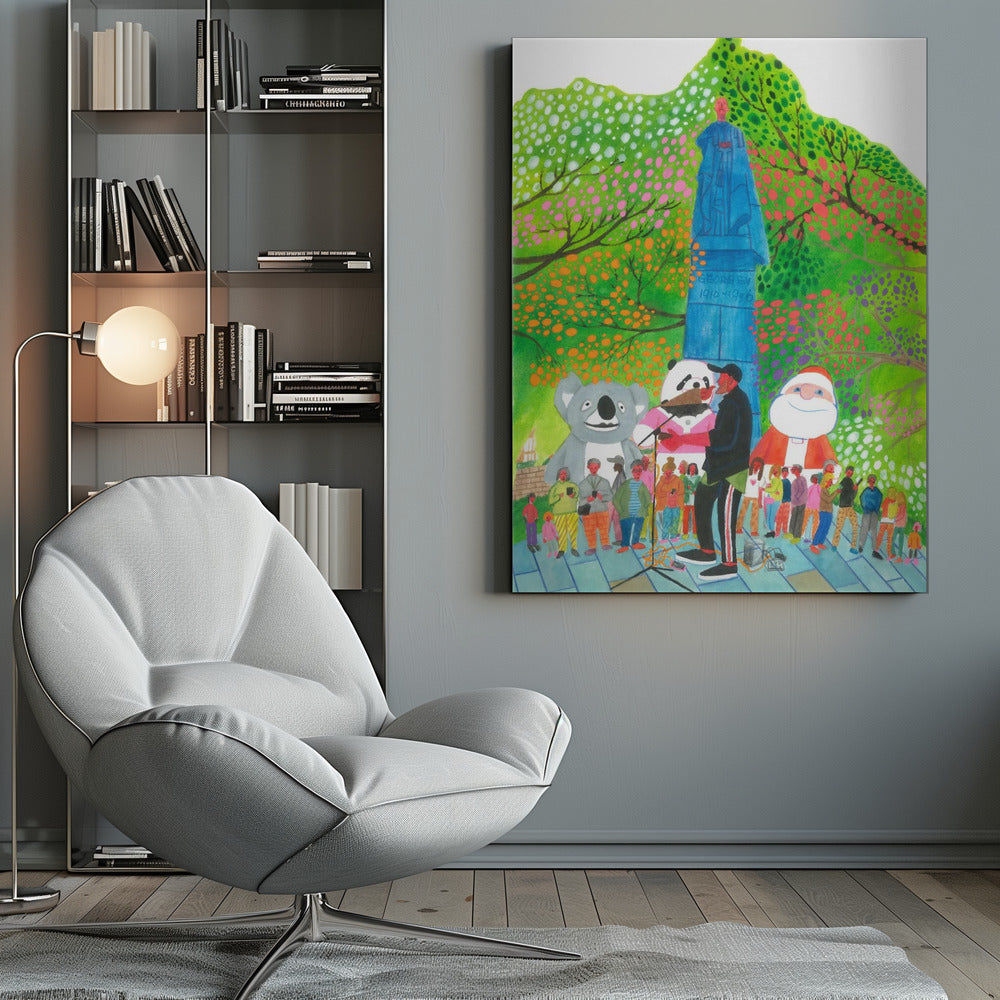 Wall art Street Concert Canvas Print