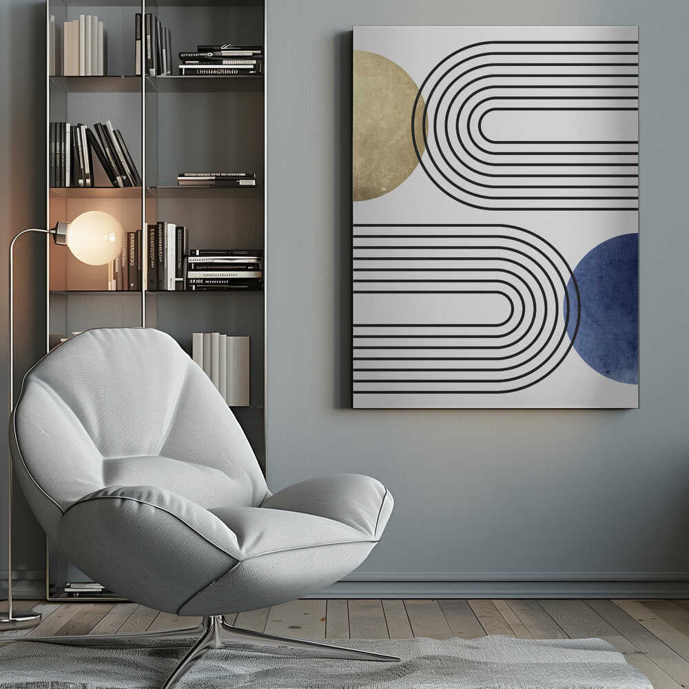 Wall art Curves and Circles