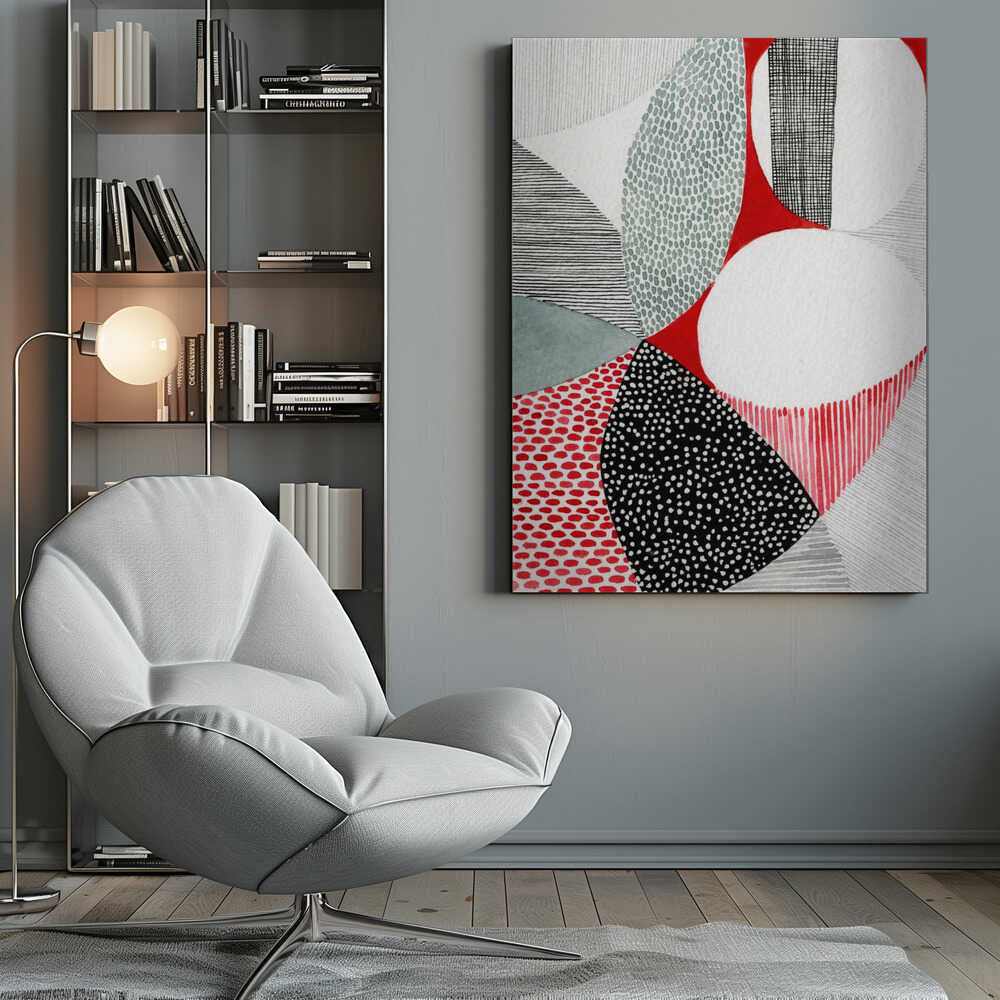 Wall art Geometric Patterns And Vivid Colors