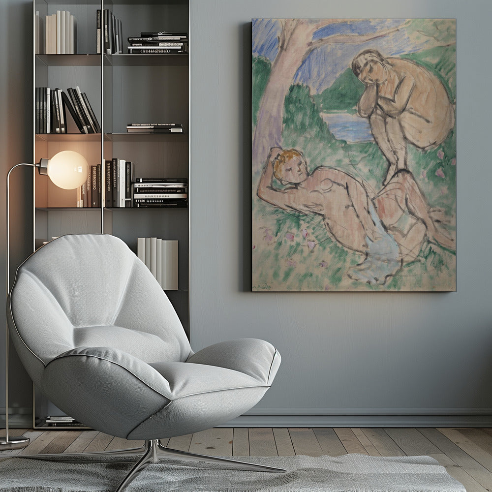 Wall art Baigneurs