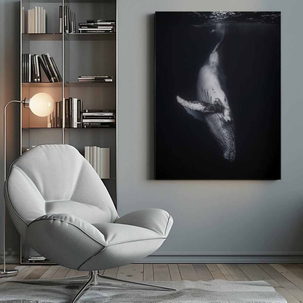 Black Whale Wall Artwork 0