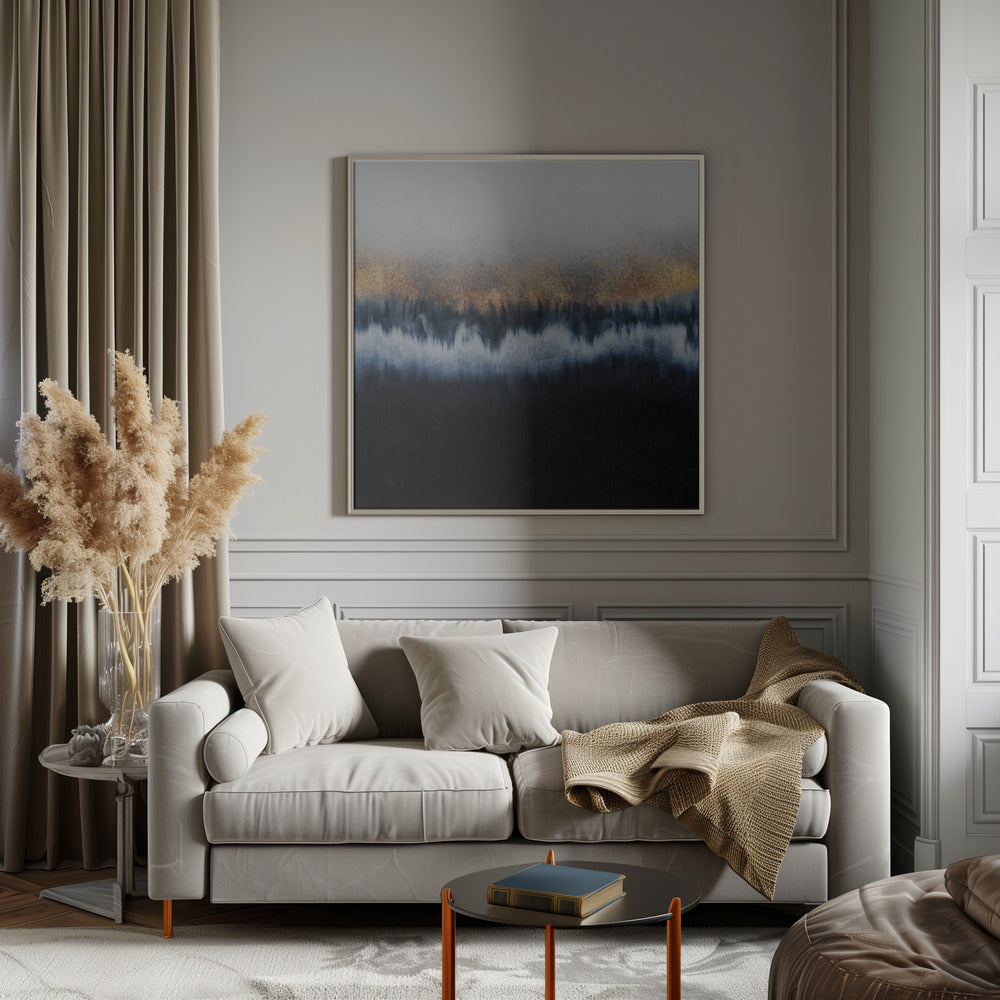 Golden Horizon Abstract Wall Artwork 0