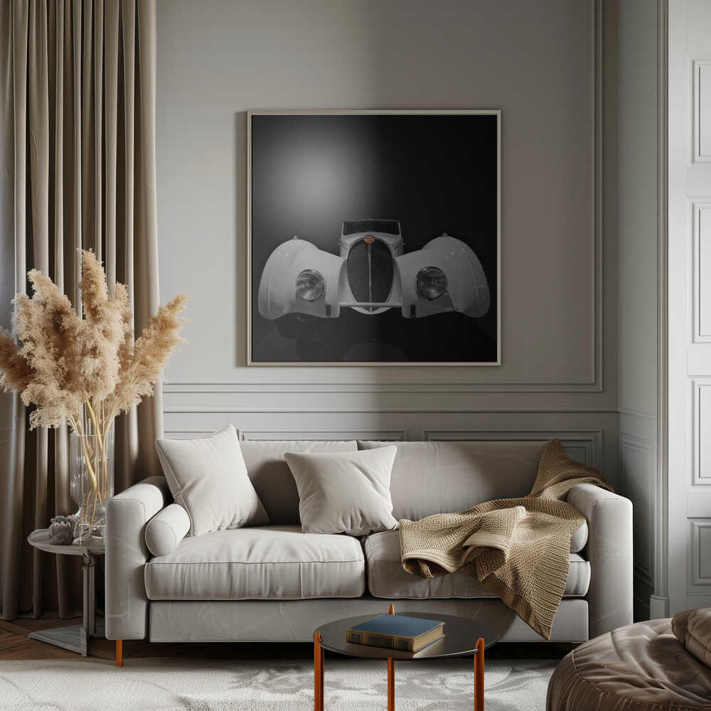 Wall art A White Bugatti