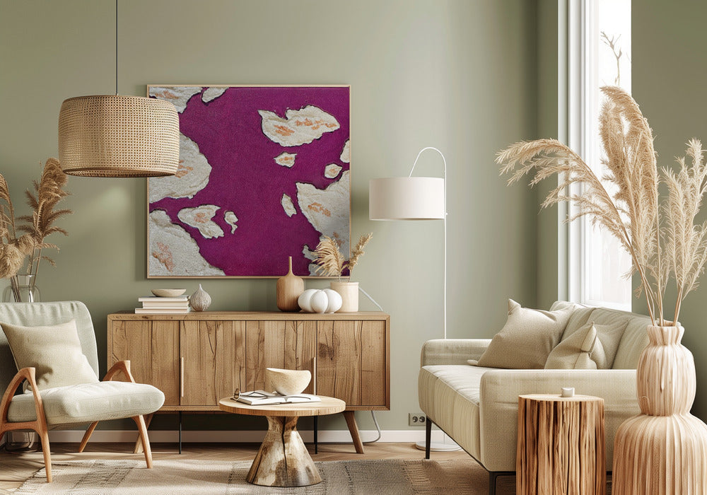 Aubergine Islands Wall Artwork 0