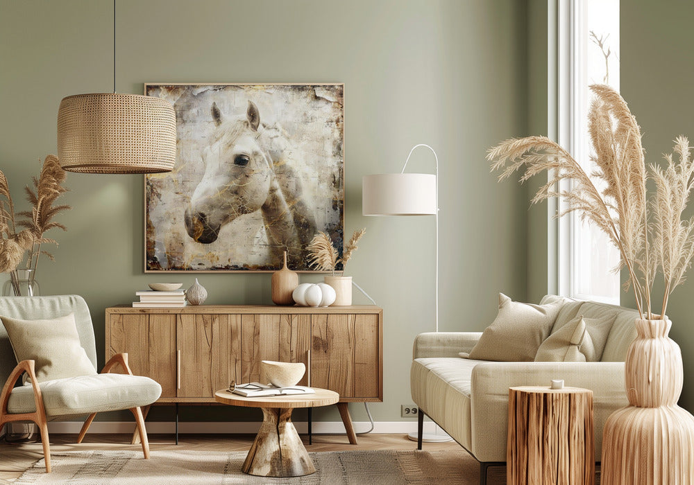 Abstract Art Canvas Print-wall-art-horse-vintage-art-illustration-02-inches