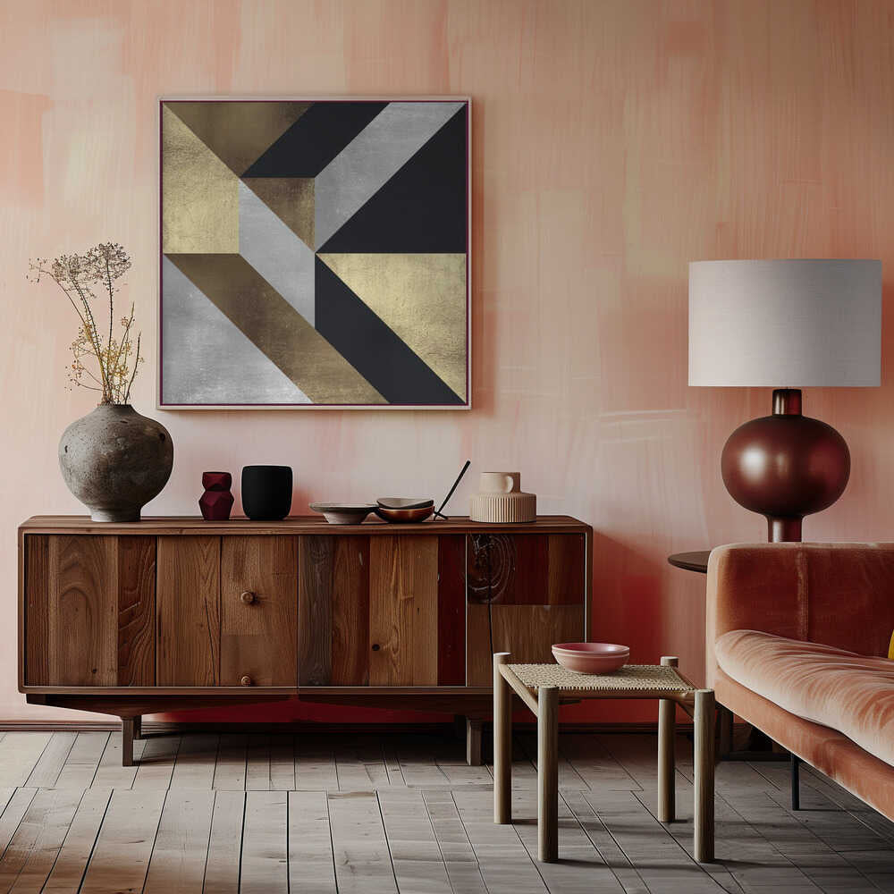 Wall art Golden Geometry