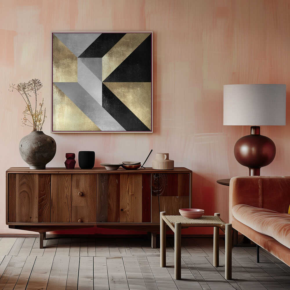 Wall art Gold Geometry
