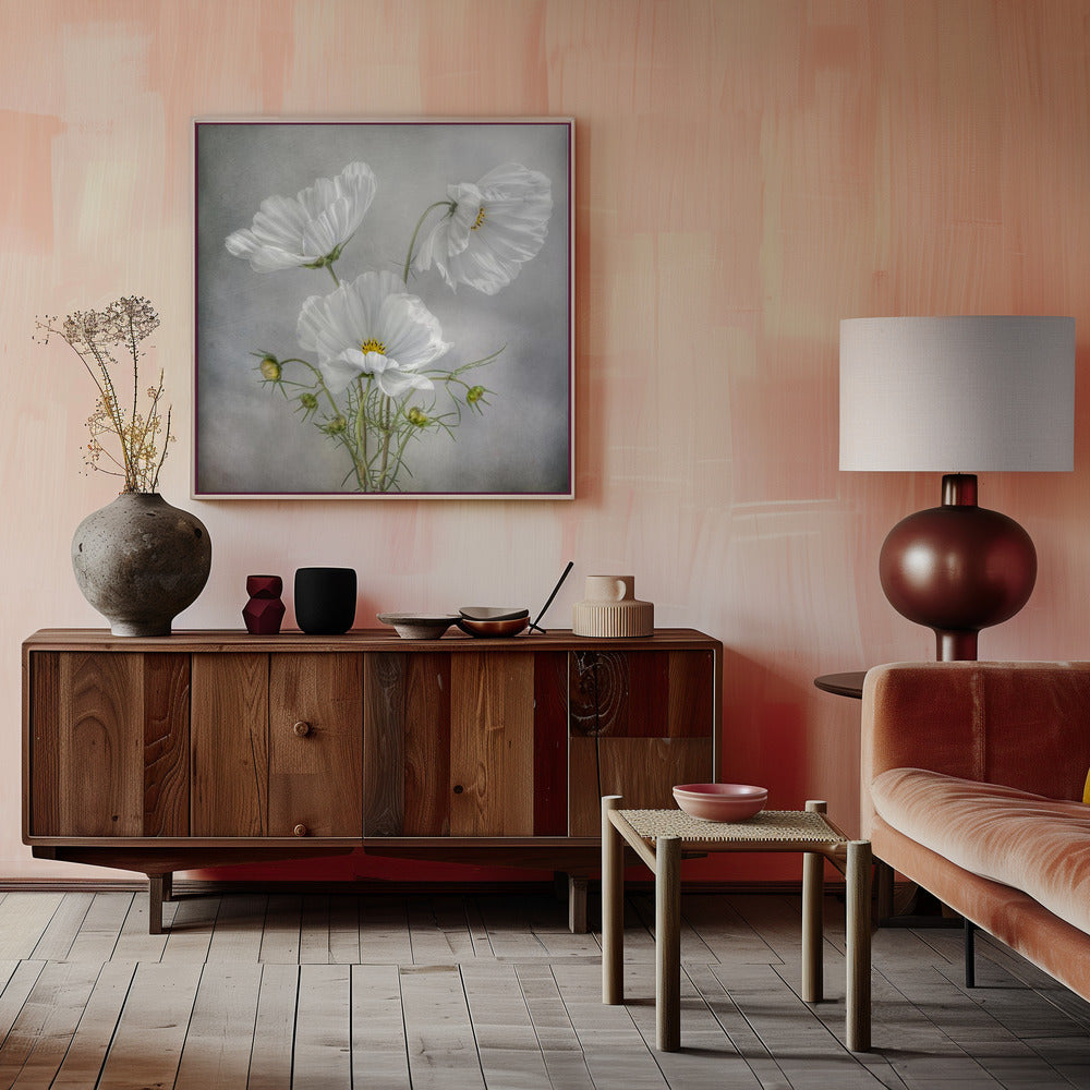 Cosmos Charm Irises Wall Artwork 0