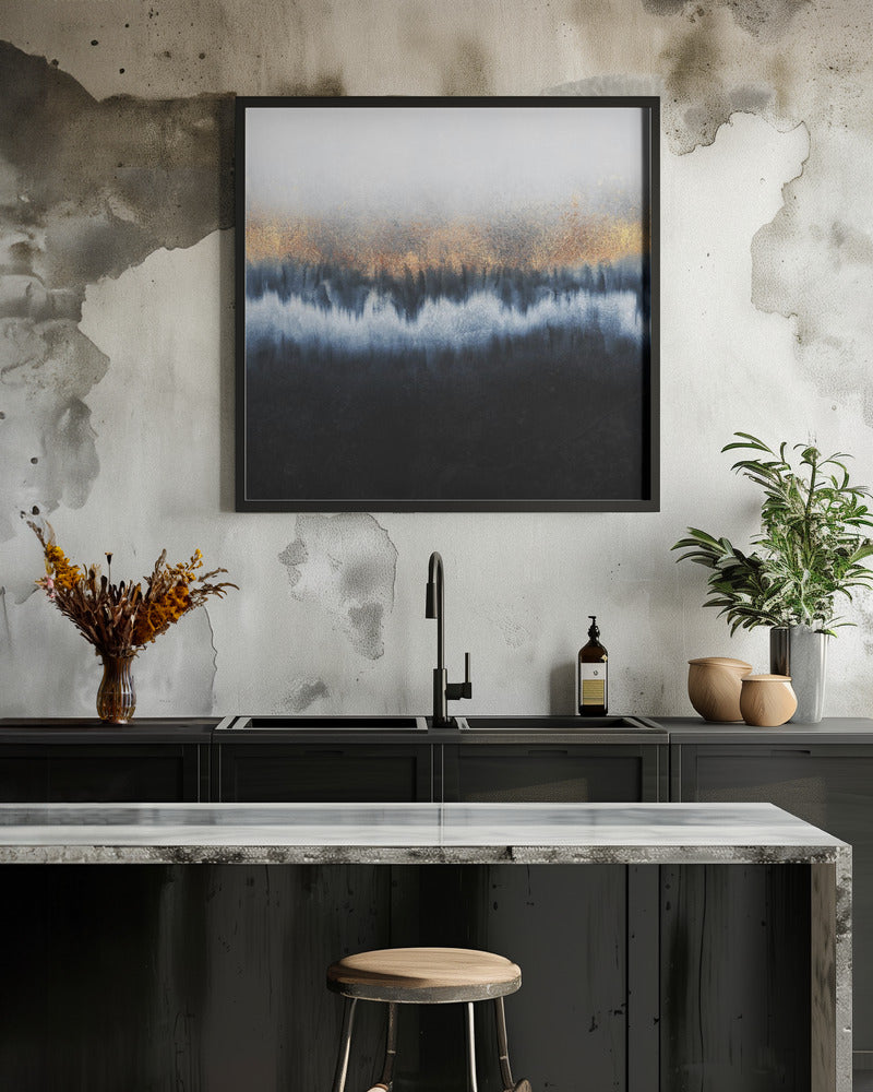 Golden Horizon Abstract Wall Artwork 0