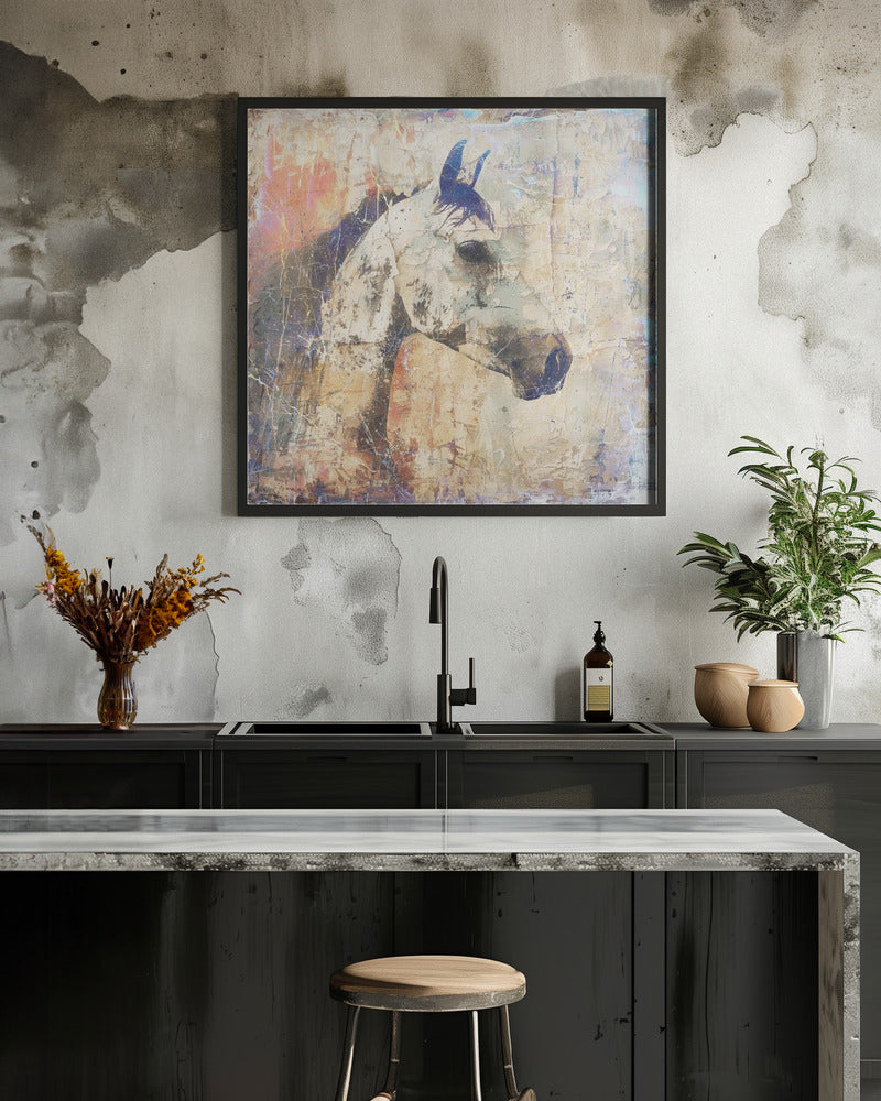 Abstract Art Canvas Print-wall-art-horse-vintage-art-illustration-04-inches