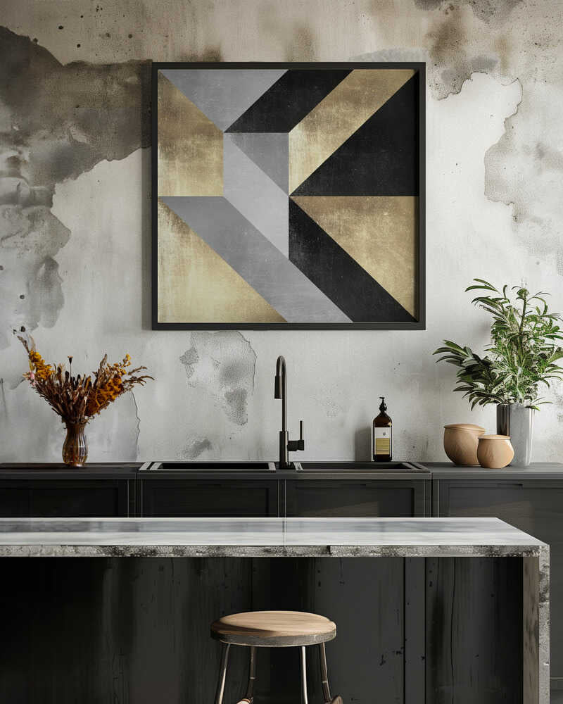 Wall art Gold Geometry