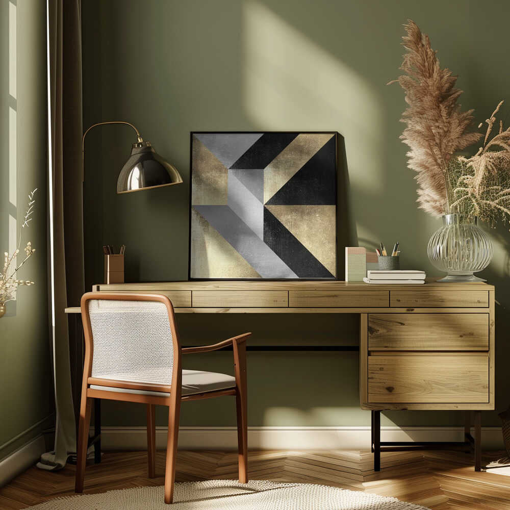 Wall art Gold Geometry