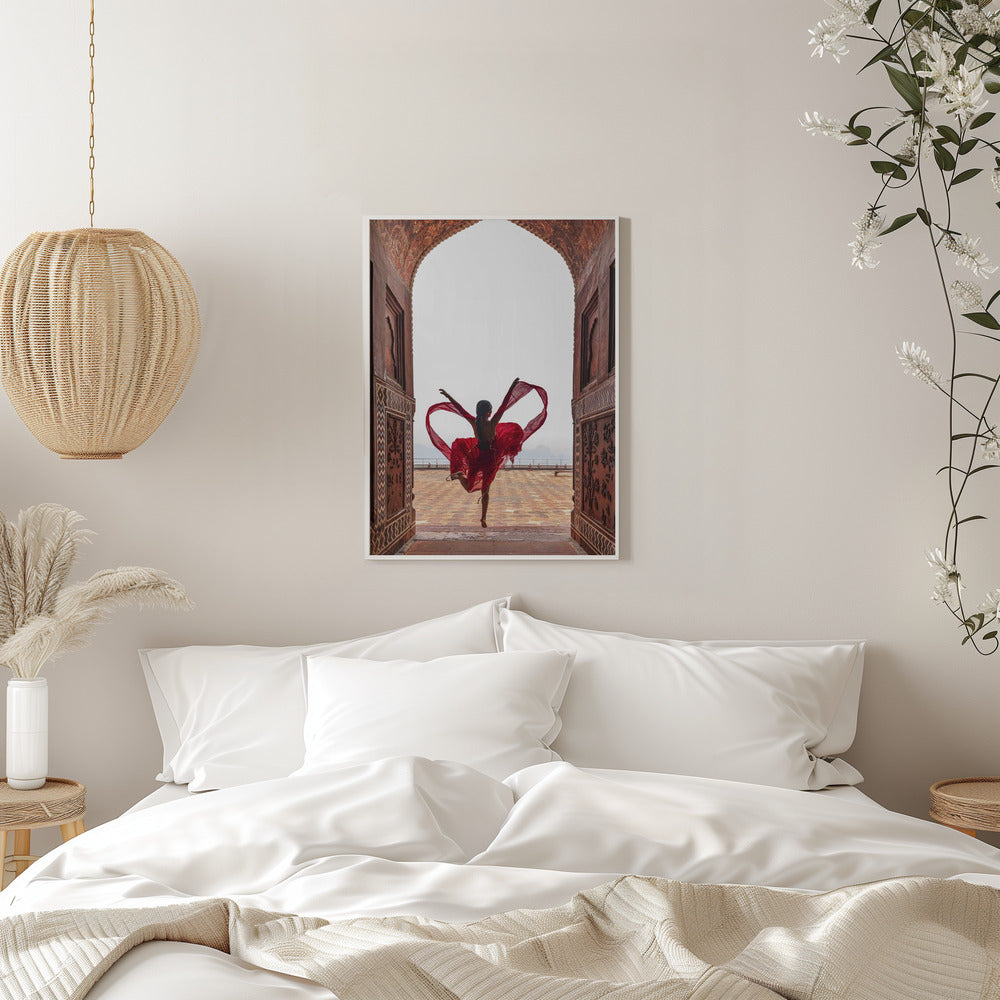 Wall art Taj Mahal's Heart Canvas Print