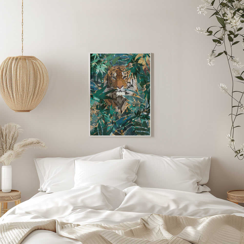 Wall art Tiger in the jungle 2