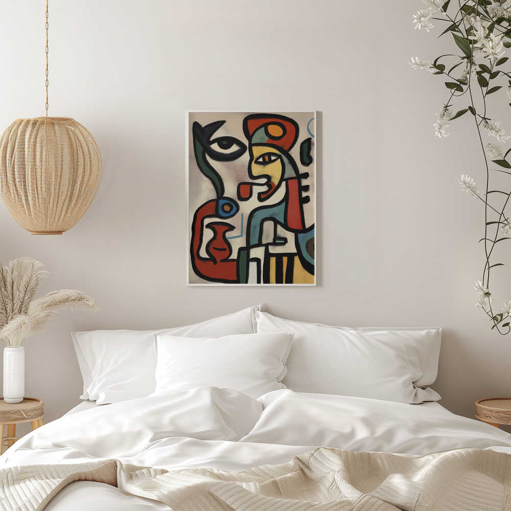 Abstract Visions – abstract wall art, in a bedroom setting