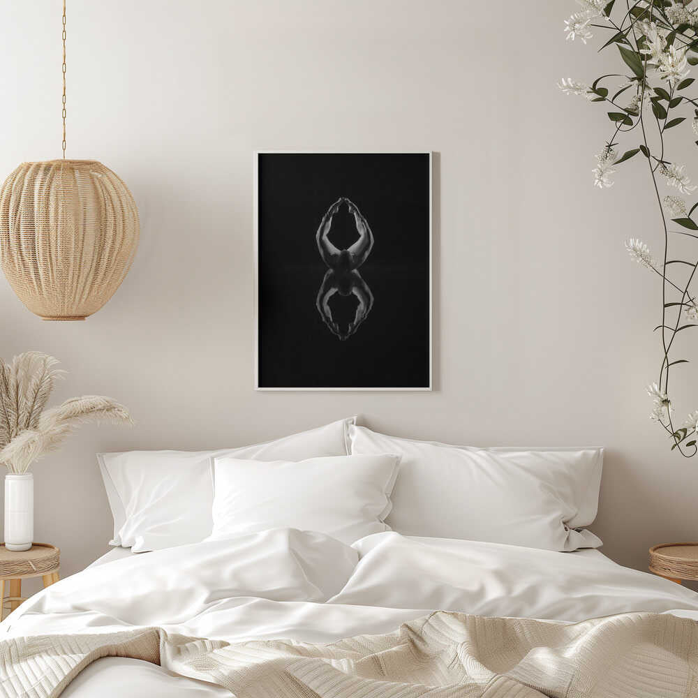 8 – figurative wall art, in a bedroom setting