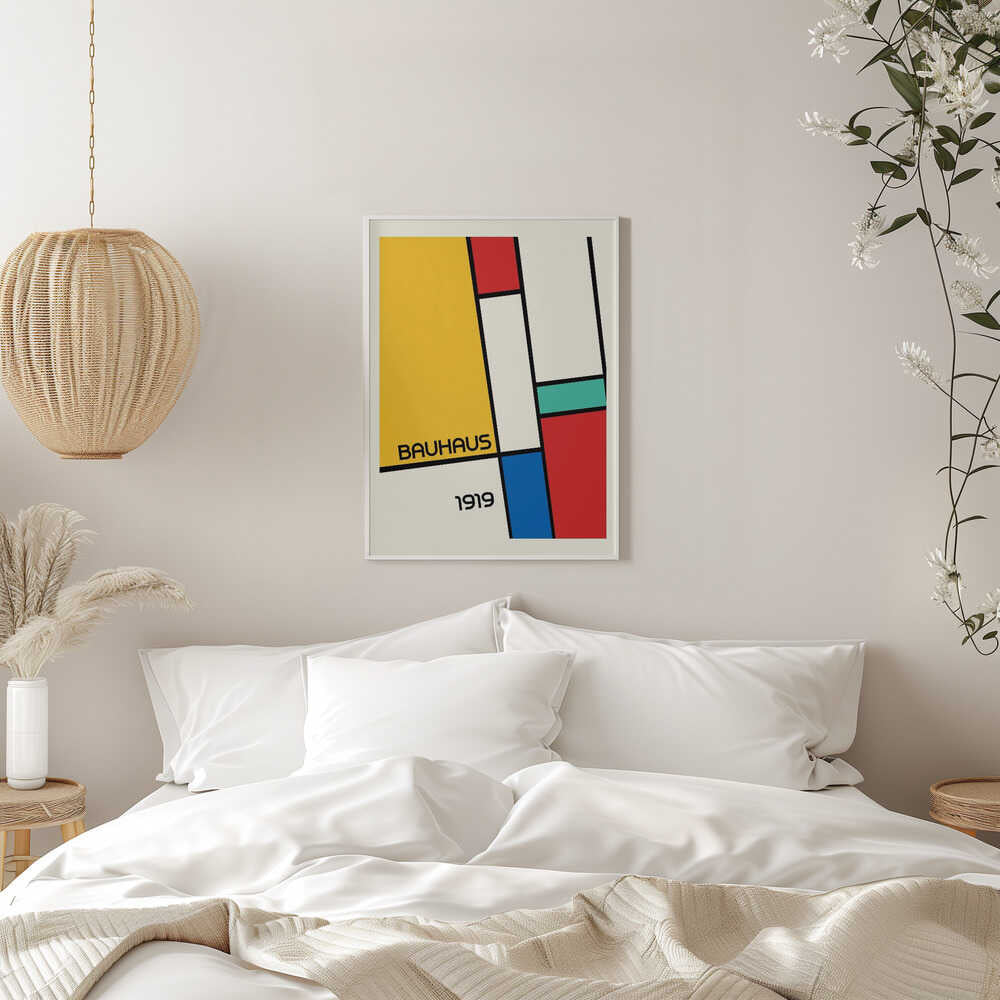 Wall art Bauhaus Geometric Design Retro