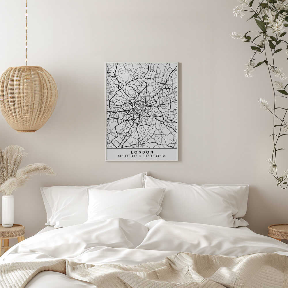 Wall art Black Maps 41