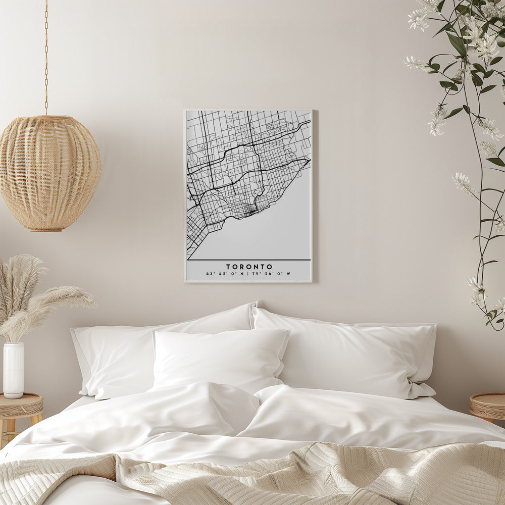Wall art Black Maps 89 Canvas Wall Art