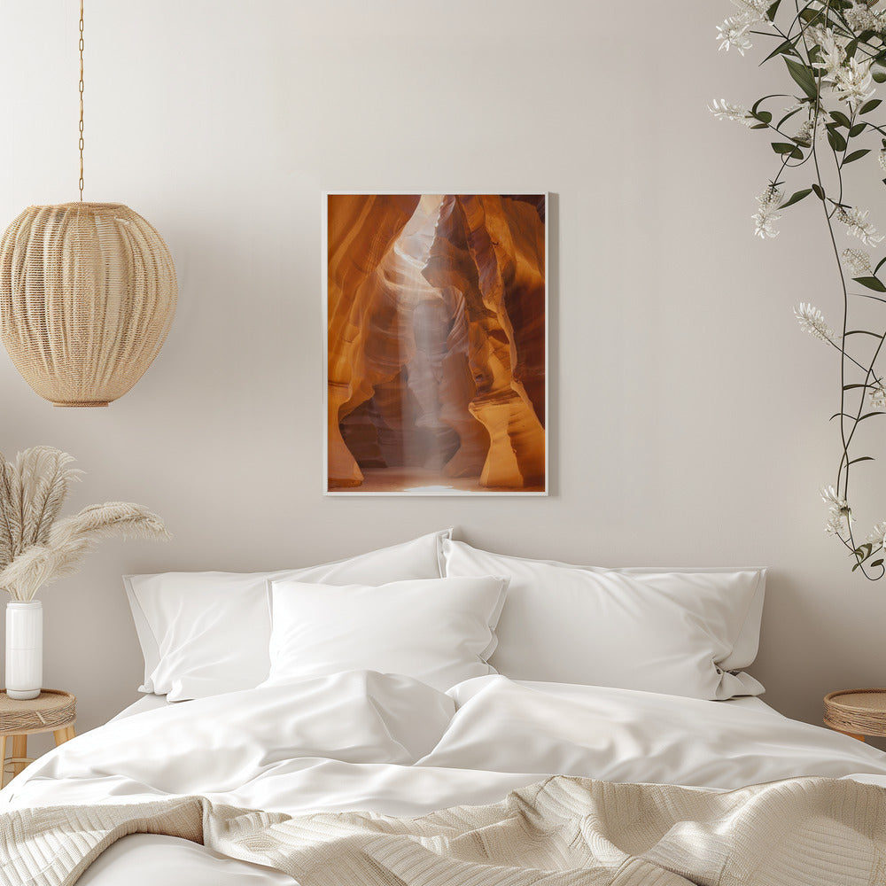 Landscape Photography Canvas Print-wall-art-antelope-canyon-unique-lightbeam-