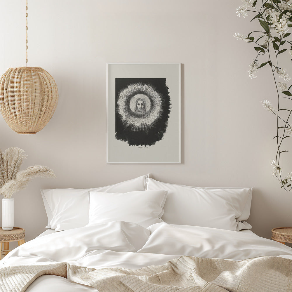 Abstract Art Canvas Print-wall-art-and-the-face-of-christ-shone-in-the-disk-of-the-sun-
