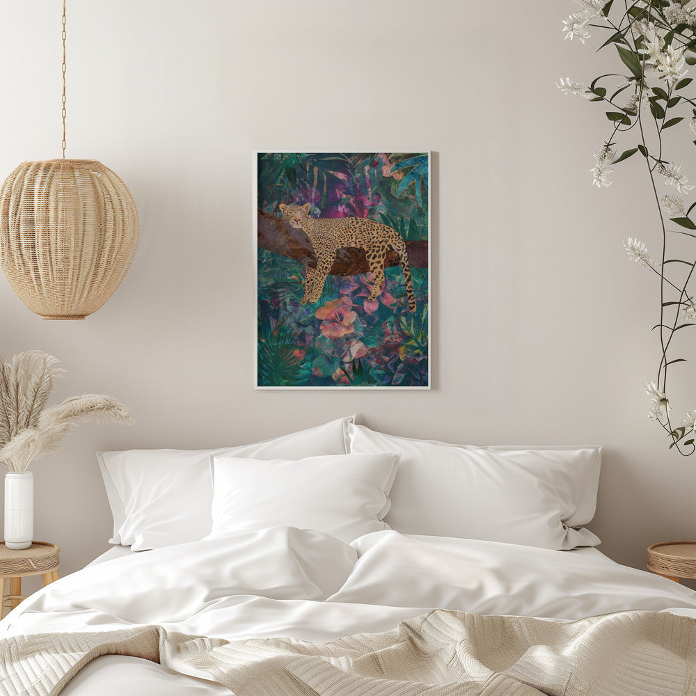 Wall art Leopard Jungle2 01