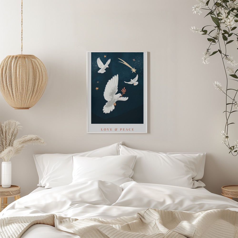 Wall art Love & Peace Canvas Print