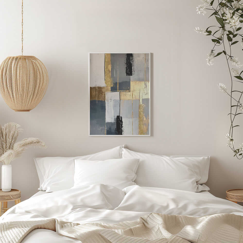 Wall art Golden Greys 3