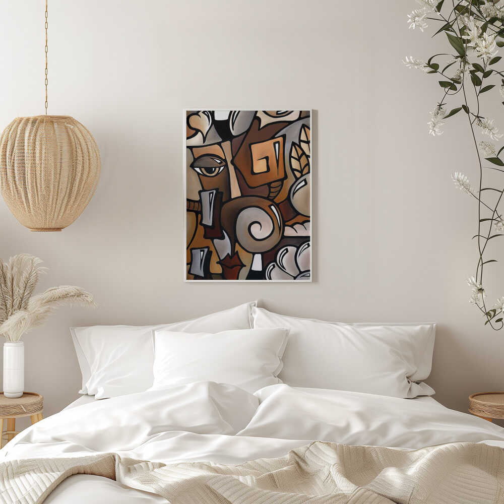 Wall art Dynamic Cubist Harmony