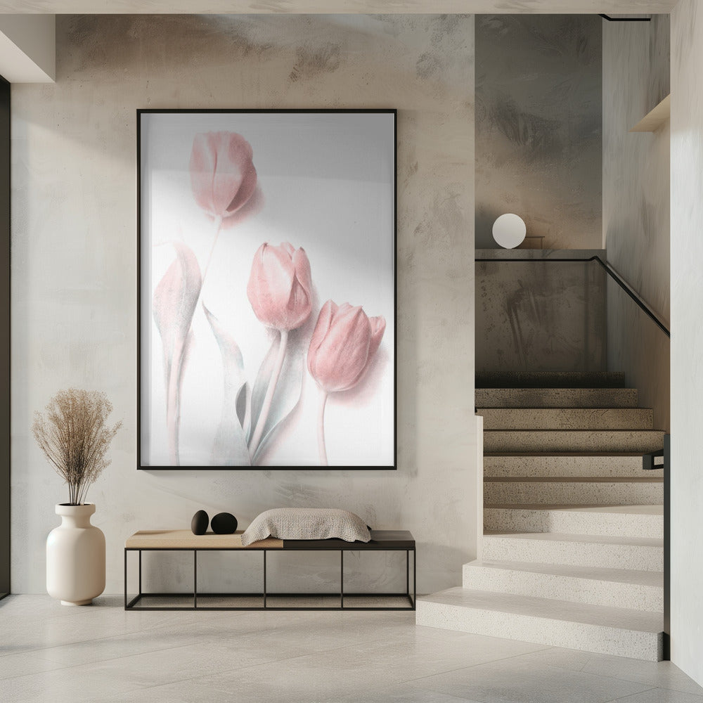 Sweet Pink Flower Wall Artwork 0