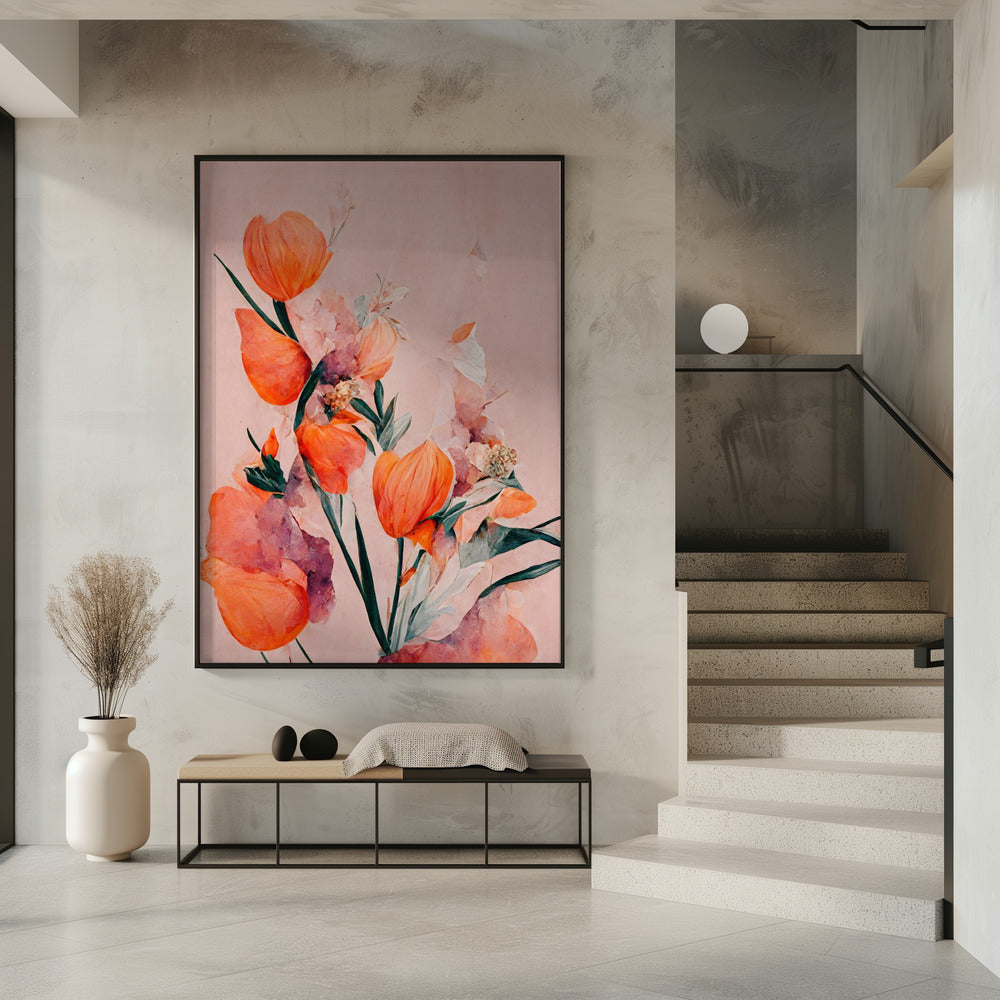 Orange Tulips Wall Artwork 0