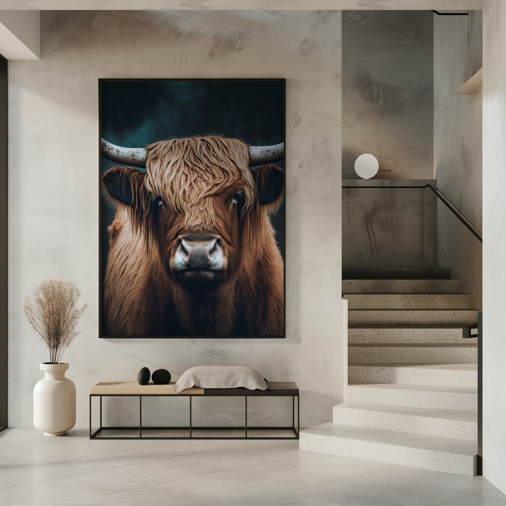 Wall art Highland Cow Canvas Print