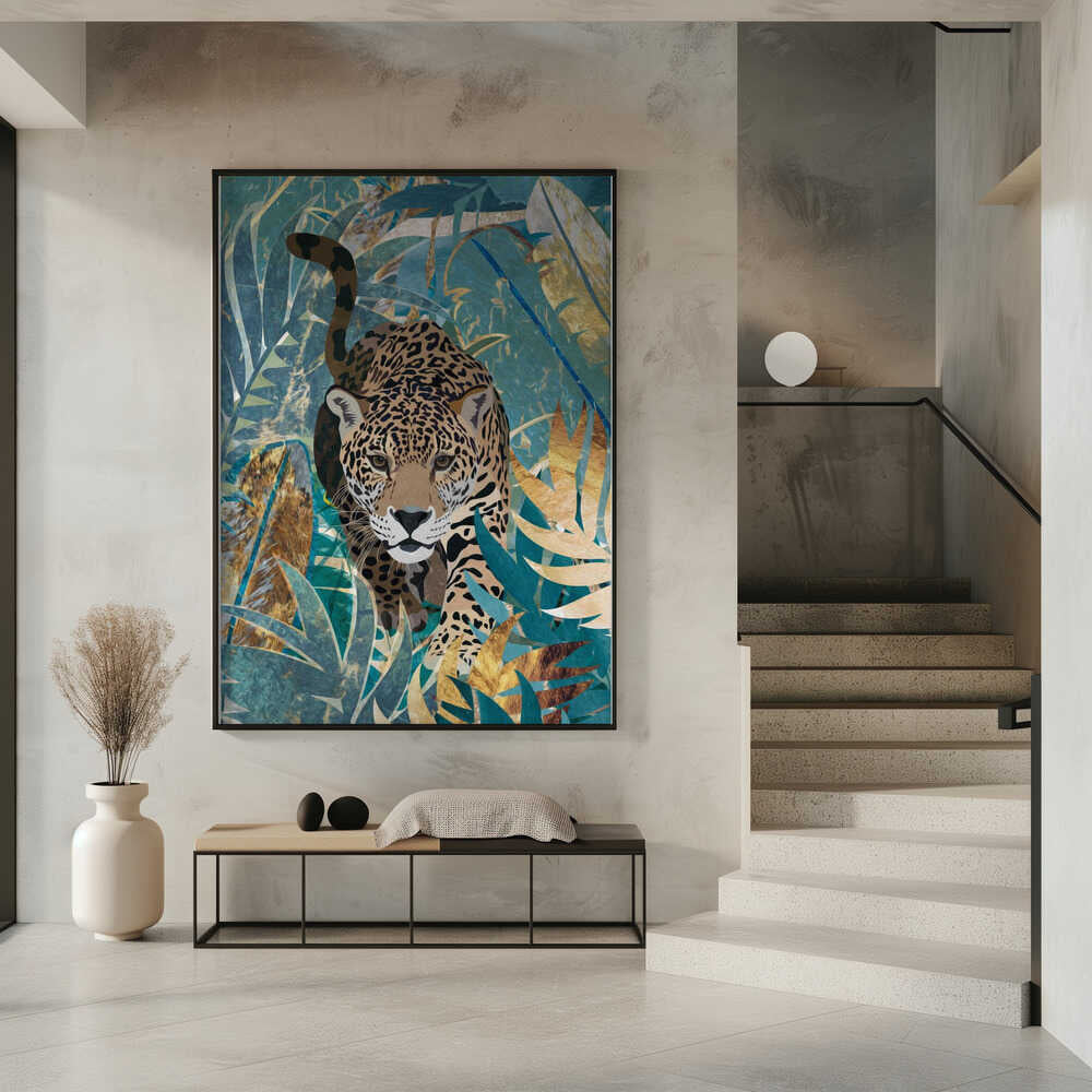 Wall art Jaguar Jungle 2