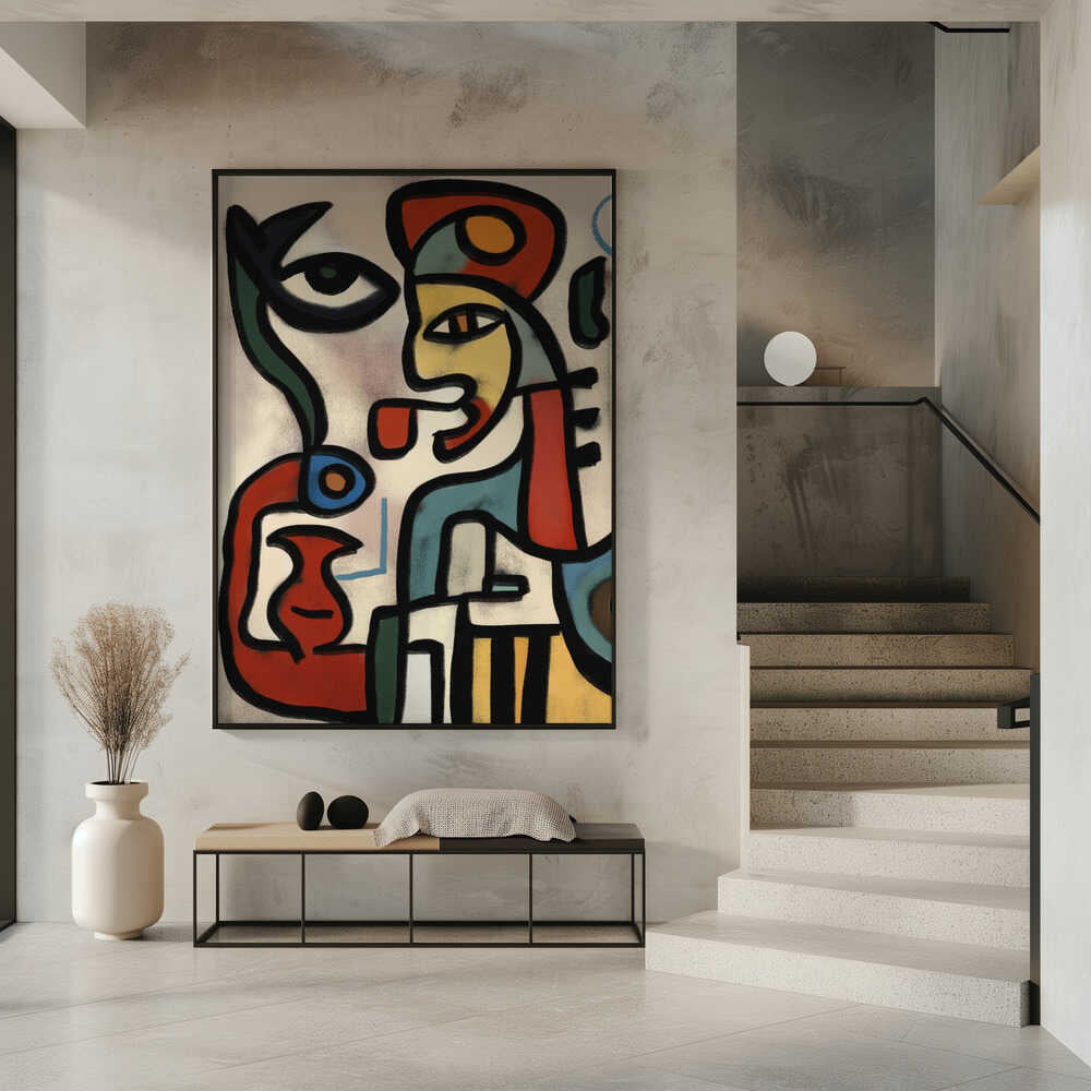 Abstract Visions – abstract wall art, interior display view