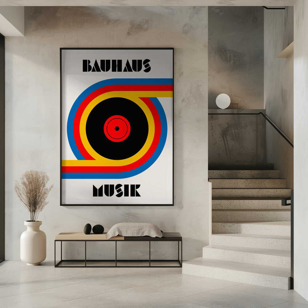 Bauhaus Musik Vinyl – abstract wall art, interior display view