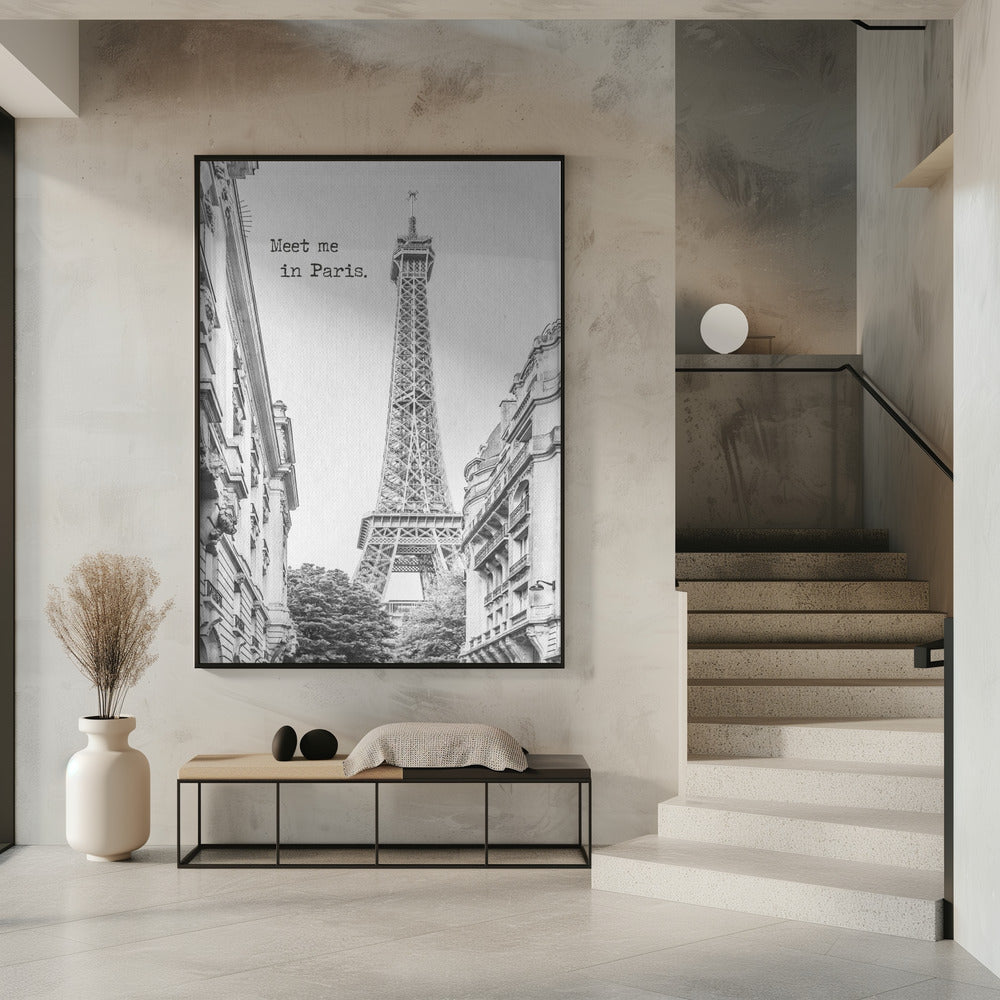 Wall art Meet me in Paris
