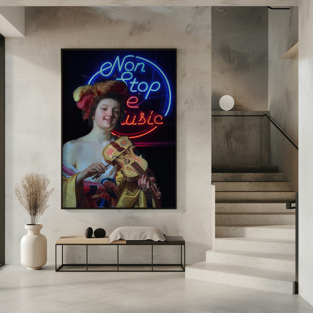 Wall art Non Stop the Music Canvas Print