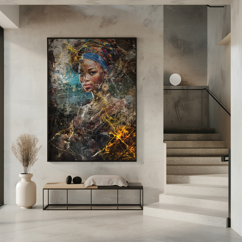 Abstract Art Canvas Print-wall-art-african-art-illustration-wallart-067-