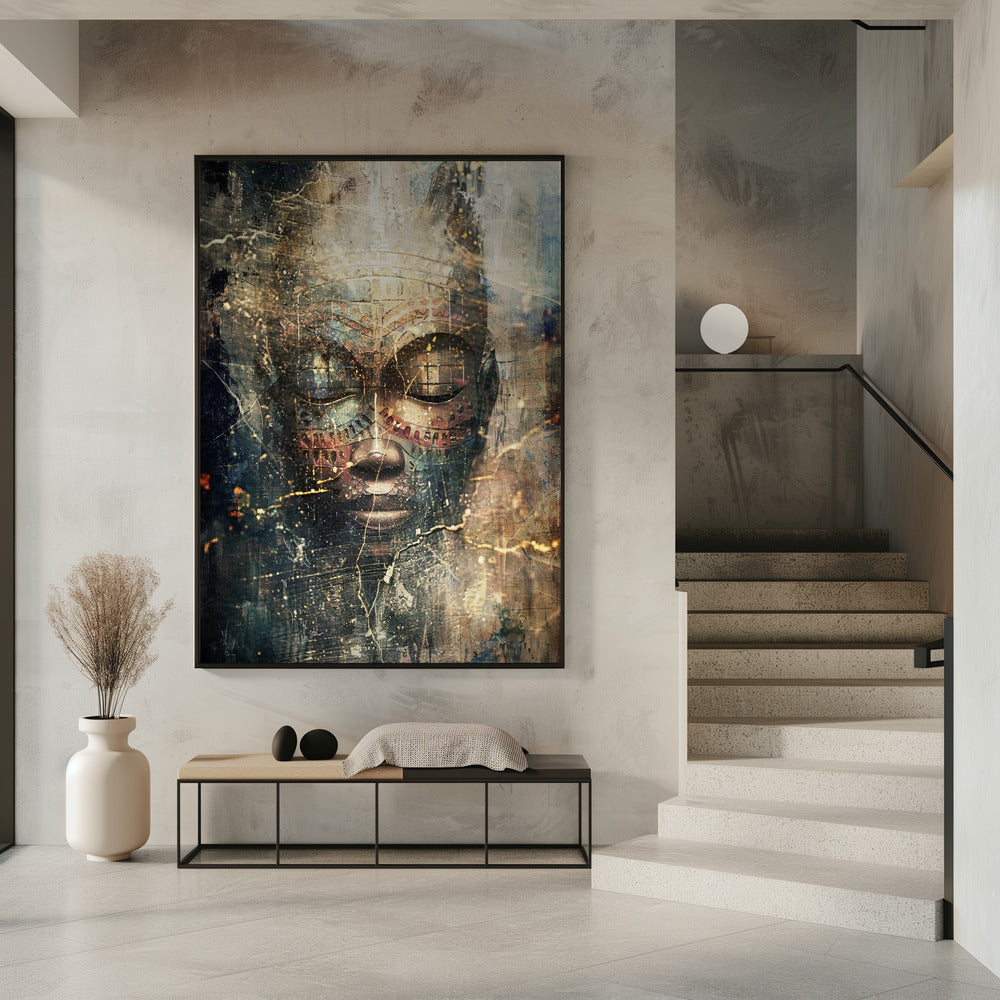 Abstract Art Canvas Print-wall-art-african-art-illustration-wallart-111-