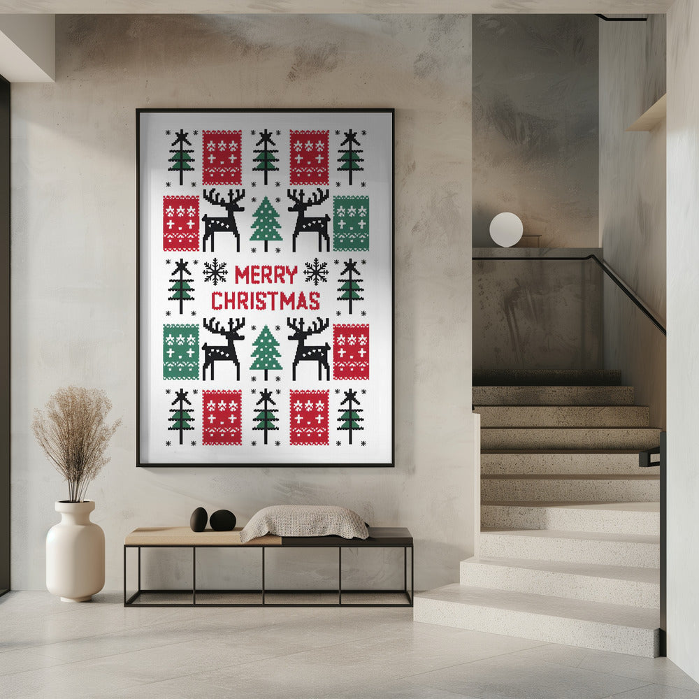 Wall art Merry Christmas Canvas Print